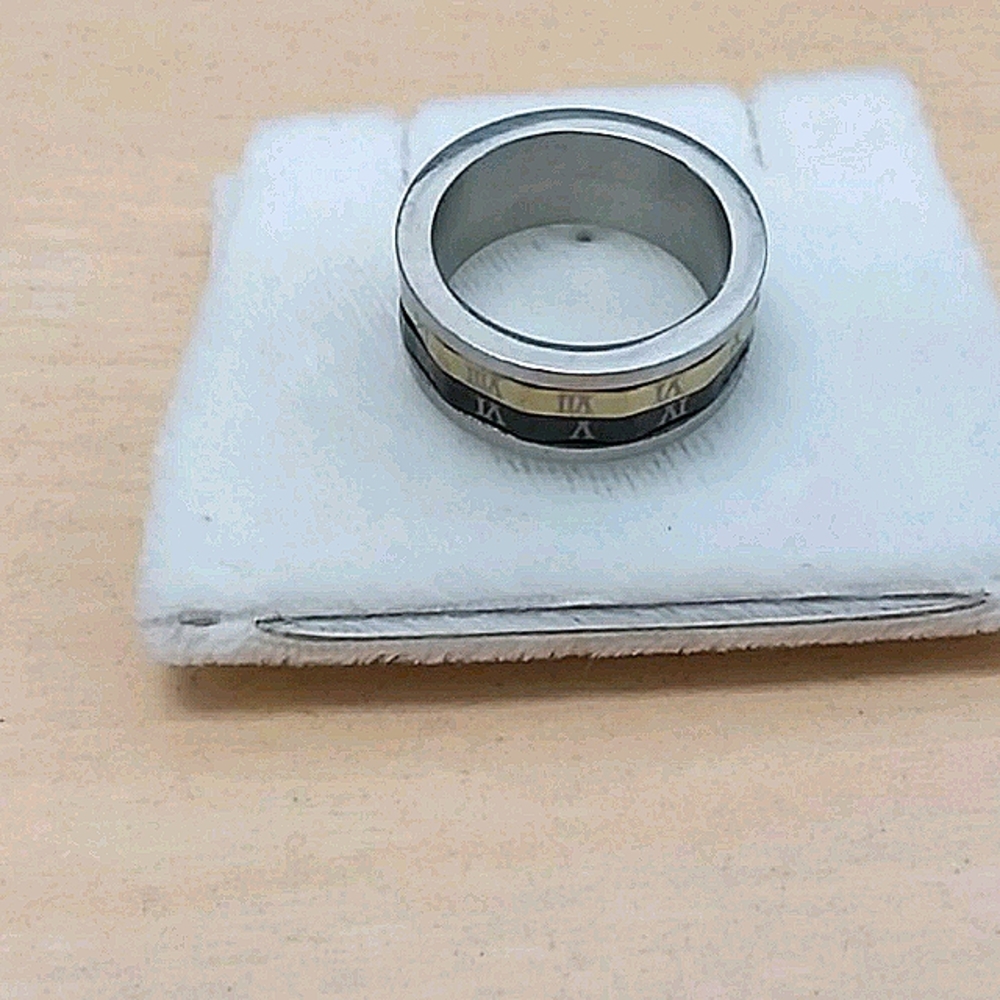 Men's  Stainless Steel  spinner ring